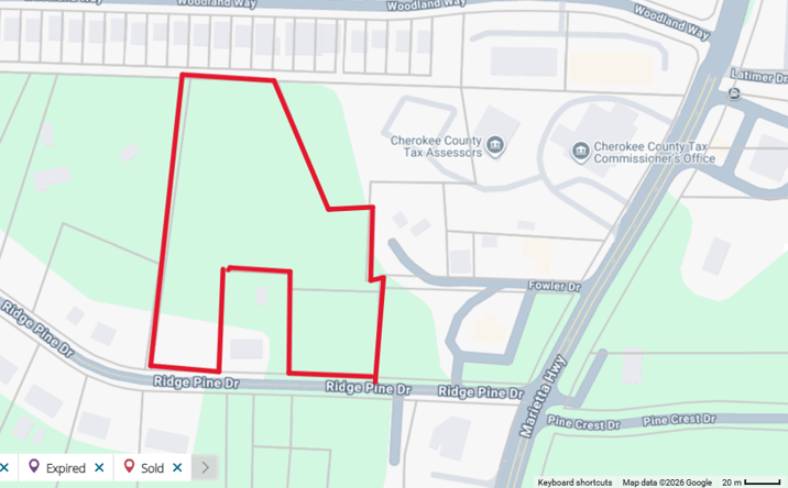 Pictures of Land property located at 500 Fowler Dr, Canton, GA 30114 for sales - image #1