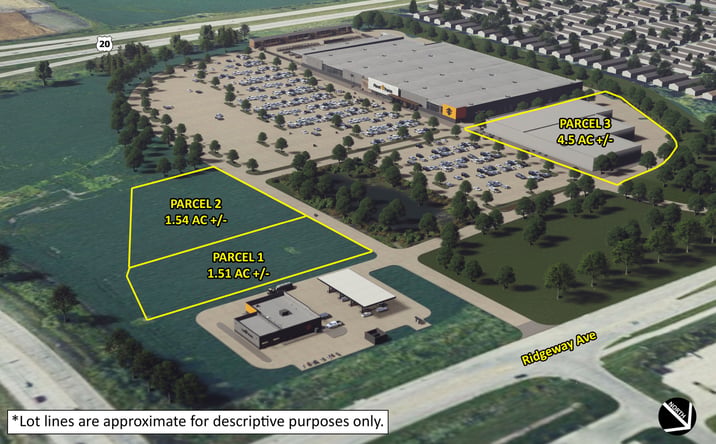 Pictures of Land property located at U.S. Highway 20 & Highway 58, Cedar Falls, IA 50613 for sales - image #1