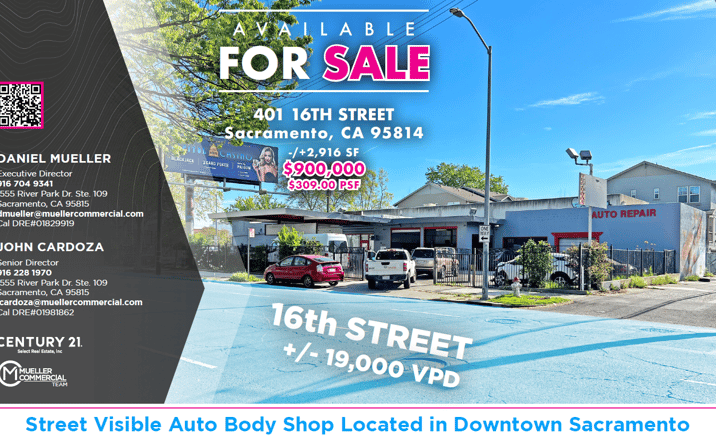 Pictures of Retail property located at 401 16th St, Sacramento, CA 95814 for sales - image #1