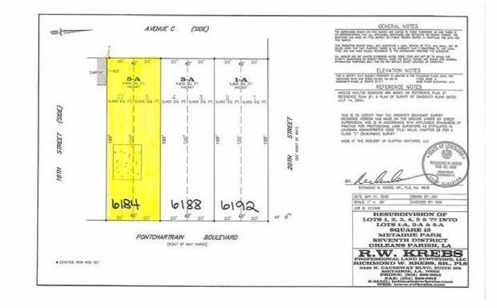 Pictures of Land property located at 6192 Pontchartrain Blvd, New Orleans, LA 70124 for sales - image #1