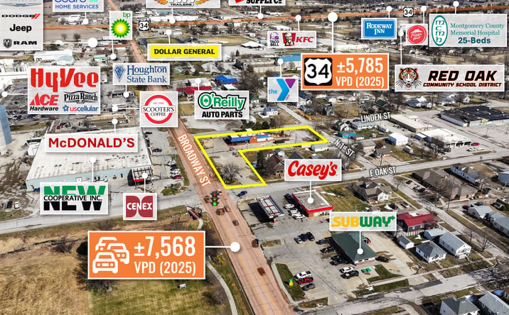 Pictures of Retail property located at 1410 N Broadway St, Red Oak, Red Oak, IA 51566 for sales - image #1