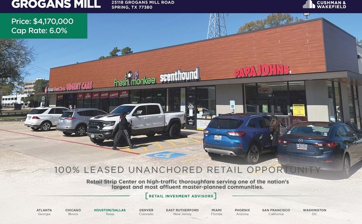 Pictures of Retail property located at 25118 Grogans Mill Road, Spring, TX 77380 for sales - image #1