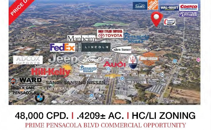 Pictures of Land, Office, Retail property located at 8441 Pensacola Blvd, Pensacola, FL 32534 for sales - image #1