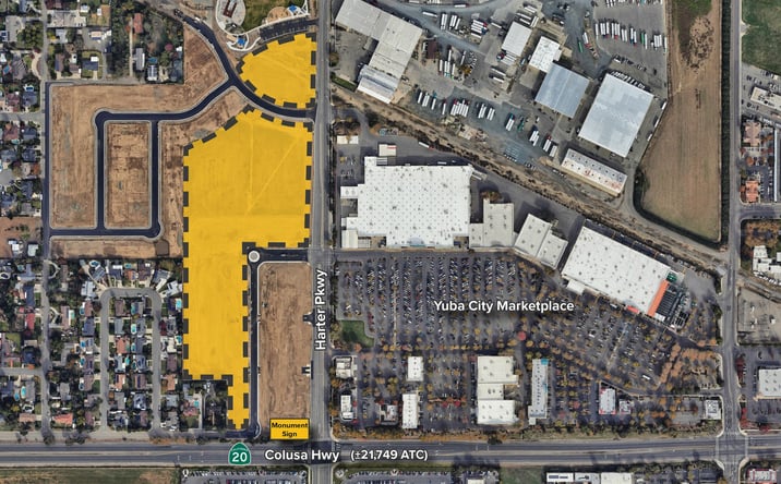 Pictures of Retail, Land property located at NWQ of Harter Parkway and Colusa Hwy(20), Yuba City, CA 95993 for sales - image #1