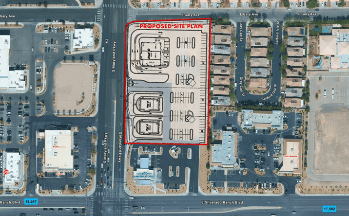 Pictures of Land, Retail property located at 9695 S Maryland Pkwy, Las Vegas, NV 89123 for sales - image #1
