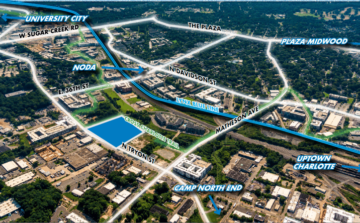Pictures of Industrial, Mixed Use, Office, Retail property located at 2920 N Tryon St, Charlotte, NC 28206 for sales - image #1