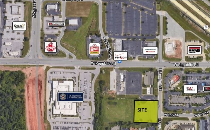 Pictures of Land property located at 1630 W. Republic., Lot 3, Springfield, MO 65807 for sales - image #1