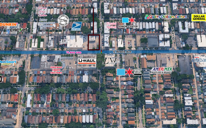 Pictures of Retail, Land property located at 6057 S. Kedzie Avenue, Chicago, IL 60629 for sales - image #1