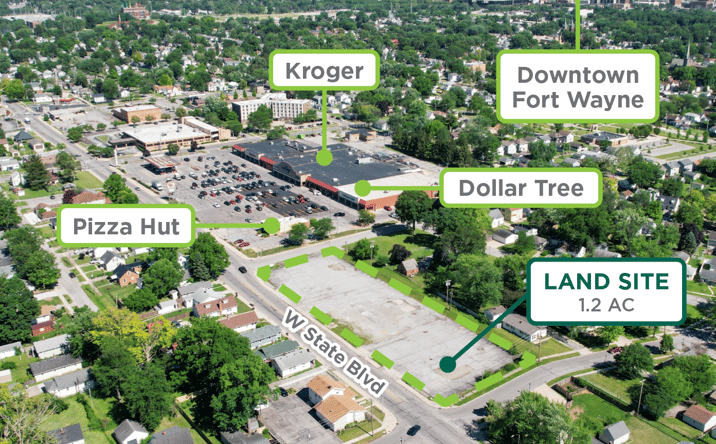 Pictures of Land property located at 1329 W State Blvd, Fort Wayne, IN 46808 for sales - image #1