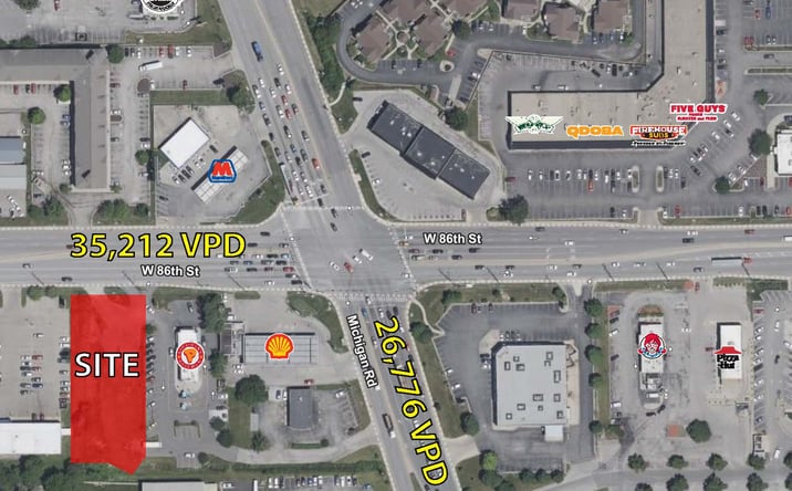 Pictures of Land, Retail property located at 3633 W 86th St, Indianapolis, IN 46268 for sales - image #1