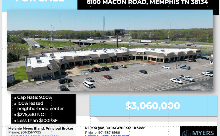 Pictures of Retail property located at 6100 Macon Rd, Memphis, TN 38134 for sales - image #1