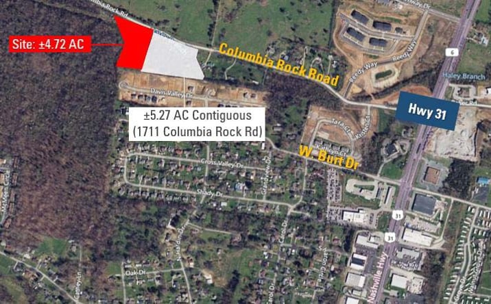 Pictures of Land property located at 1747 Columbia Rock Road, Columbia, TN 38401 for sales - image #1