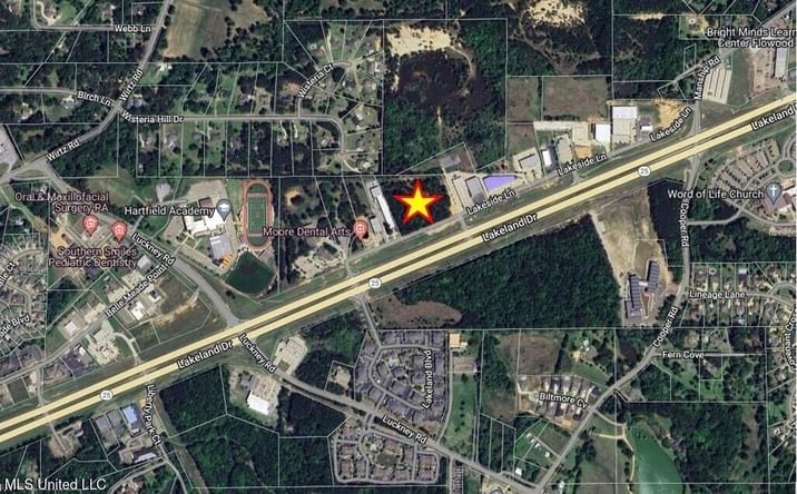 Pictures of Land property located at 6.15 Acres Lakeland Drive, Flowood, MS 39232 for sales - image #1