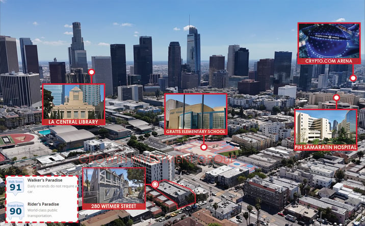Pictures of Multifamily property located at 280 Witmer, Los Angeles, CA 90026 for sales - image #1