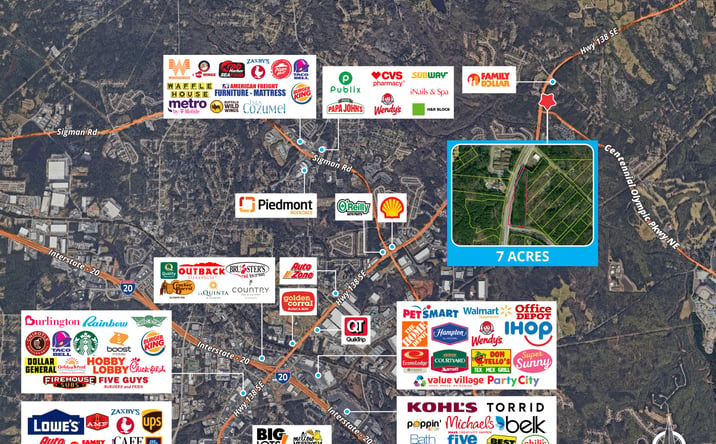 Pictures of Land property located at 2443 GA-138, Conyers, GA 30013 for sales - image #1