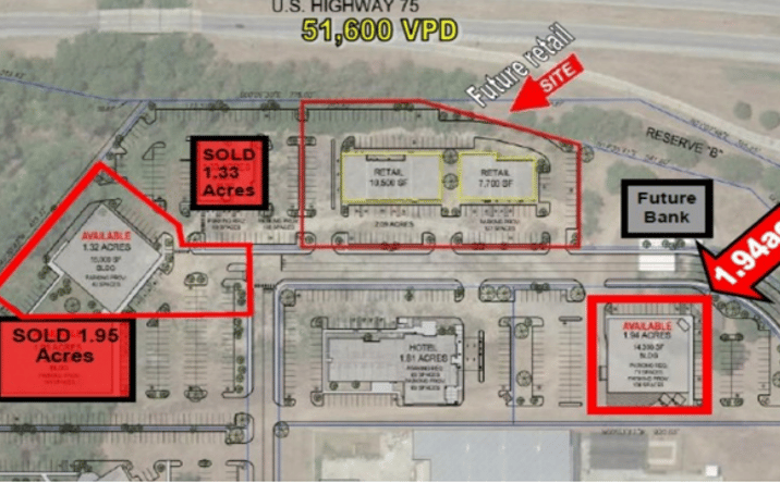 Pictures of Land property located at SE Corner of HWY 75 & 96th St S, Jenks, OK 74037 for sales - image #1