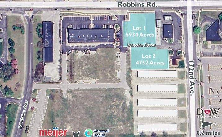 Pictures of Retail, Land property located at 17222 & 17224 Robbins Road, Grand Haven, MI 49417 for sales - image #1