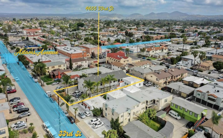 Pictures of Multifamily property located at 4655 33rd, San Diego, CA 92116 for sales - image #1