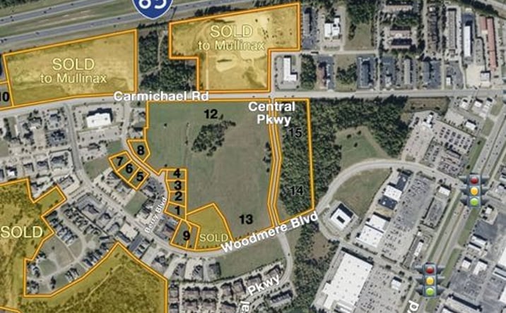 Pictures of Land, Office, Retail property located at Carmichael Road, Woodmere Blvd., Central Pkwy., Montgomery, AL 36106 for sales - image #1