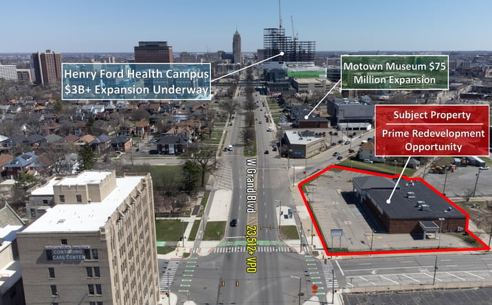 Pictures of Retail property located at 2590 W Grand Blvd, Detroit, MI 48208 for sales - image #1
