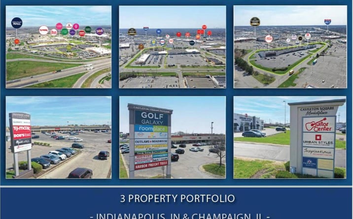 Pictures of Retail property located at 8475 Castleton Corner Dr, Indianapolis, IN 46250, 5739 E 86th St, Indianapolis, IN 46250, 11 E Marketview Dr, Champaign, IL 61822 for sales - image #1