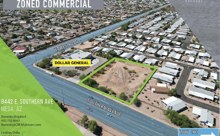 Pictures of Land, Retail property located at 8442 E Southern Ave, Mesa, AZ 85209 for sales - image #1