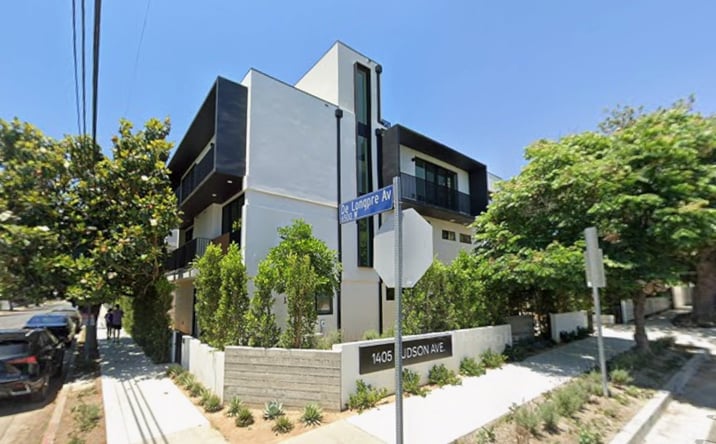 Pictures of Multifamily property located at 1405 N Hudson & 6544 De Longpre Ave, Los Angeles, CA 90028 for sales - image #1