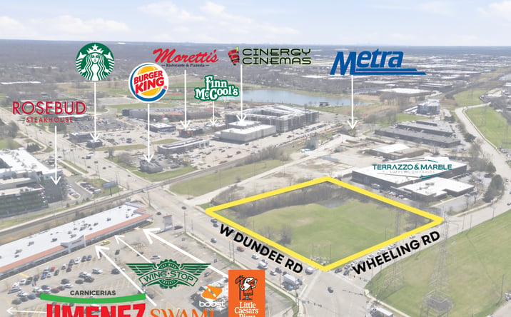 Pictures of Land property located at 625 W Dundee Rd, Wheeling, IL 60090 for sales - image #1