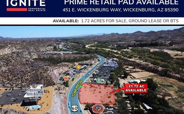 Pictures of Land, Retail property located at 451 E Wickenburg Way, Wickenburg, AZ 85390 for sales - image #1