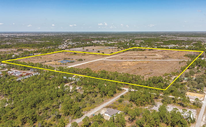 Pictures of Land property located at Prospect Avenue, Lehigh Acres, FL 33972 for sales - image #1