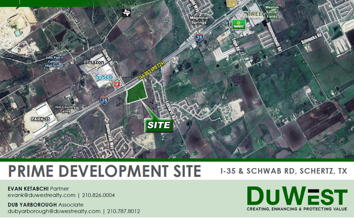Pictures of Land property located at I-35 & Schwab Rd, Schertz, TX 78132 for sales - image #1