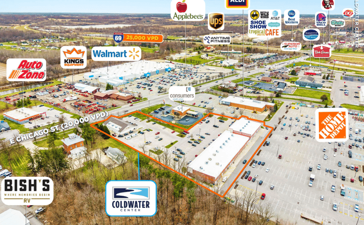 Pictures of Retail property located at 839 E Chicago St, Coldwater, MI 49036 for sales - image #1