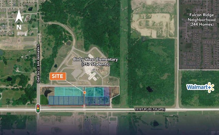 Pictures of Land property located at E 151st St S and S Harvard Ave, Bixby, OK 44128 for sales - image #1