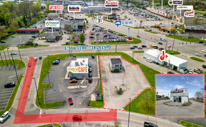 Pictures of Retail property located at 1240 East Stop 11 Road, Indianapolis, IN 46227 for sales - image #1