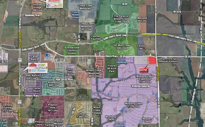 Pictures of Retail, Multifamily, Mixed Use property located at SWC Custer Road & Choate Parkway, Celina, TX 75009 for sales - image #1