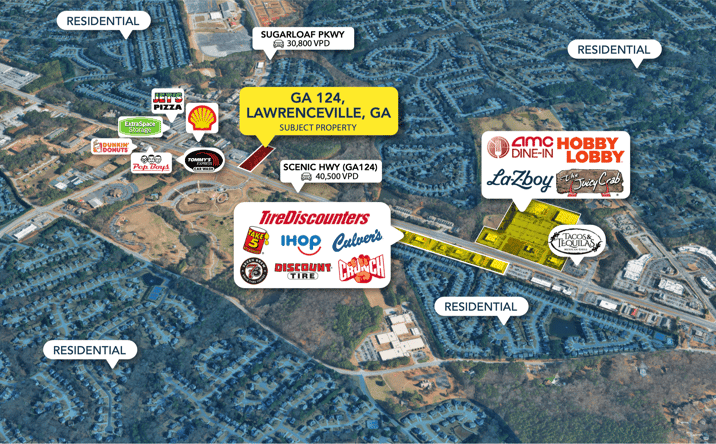 Pictures of Land property located at GA 124, Lawrenceville, GA 30045 for sales - image #1