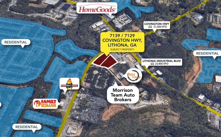 Pictures of Land property located at 7129 Covington Highway, Lithonia, GA 30058, 7137 Covington Highway, Lithonia, GA 30058 for sales - image #1