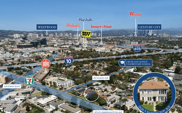 Pictures of Multifamily property located at 2620 S Barrington Ave, Los Angeles, CA 90064 for sales - image #1