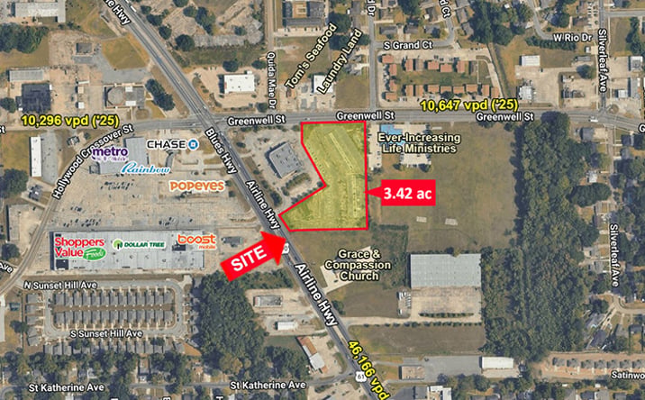 Pictures of Land property located at 5900 Airline Highway, Baton Rouge, LA 70805 for sales - image #1