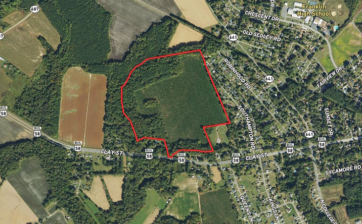 Pictures of Land property located at Clay St, Franklin, VA 23851 for sales - image #1