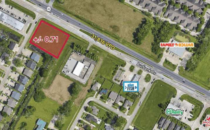Pictures of Retail, Land property located at 9728 Burbank Drive, Baton Rouge, LA 70810 for sales - image #1