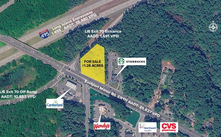 Pictures of Land property located at Eastport Manor Rd. & Rte 495, Manorville, NY 11949 for sales - image #1
