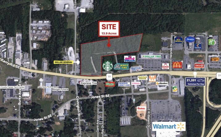Pictures of Land property located at Gilbert Ferry Rd SE & W Covington Ave, Attalla, AL 35954 for sales - image #1