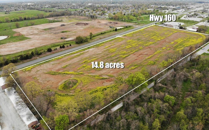 Pictures of Land property located at 000 (TBD) Highway 160 (14.8 Acres) Street, Nixa, MO 65714 for sales - image #1