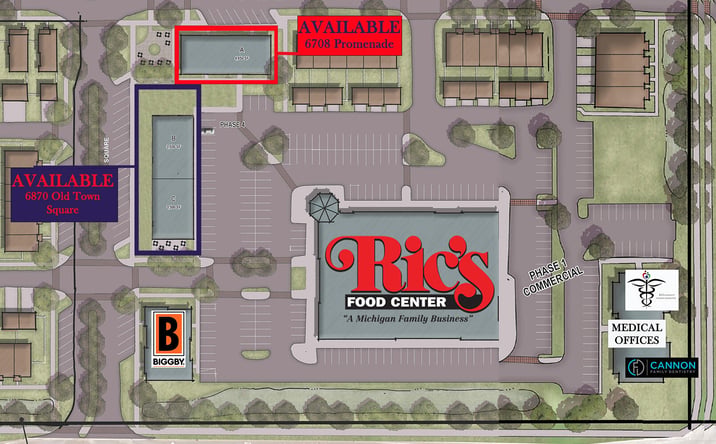 Pictures of Retail, Office property located at 6870 Old Town Square NE, Rockford, MI 49341 for sales - image #1