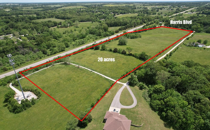 Pictures of Land property located at 000 Harris (20.05 Acres) Boulevard, Ozark, MO 65721 for sales - image #1