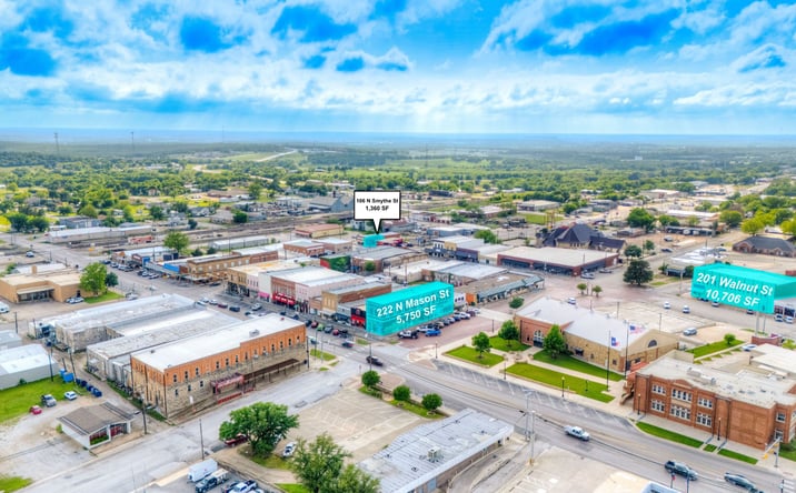 Pictures of Retail, Office, Mixed Use property located at 222 North Mason Street, Bowie, TX 76230, 106 North Smythe Street, Bowie, TX 76230, 201 Walnut Street, Bowie, TX 76230 for sales - image #1
