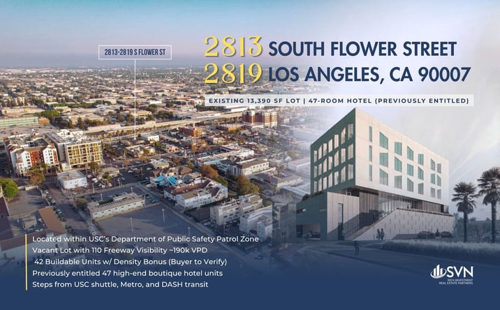Pictures of Land property located at 2819 Flower Street, Los Angeles, CA 90007 for sales - image #1