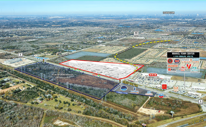 Pictures of Retail, Office, Mixed Use property located at NWC Highway 6 and Kirby Dv, Manvel, TX 77578 for sales - image #1