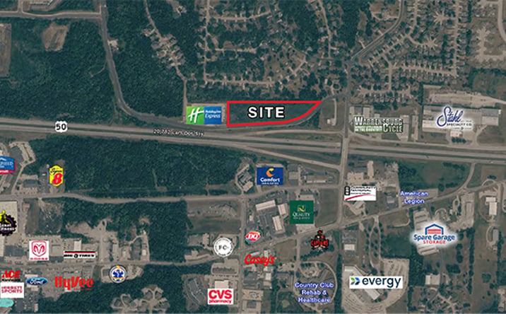 Pictures of Land property located at 1025 & 1045 Hawthorne Boulevard, Warrensburg, MO 64093 for sales - image #1